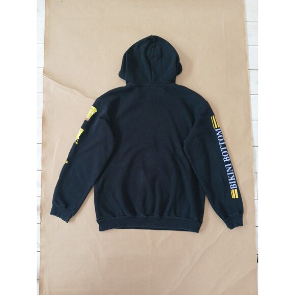 Nickelodeon Spongebob Squarepants Hoodie Sweatshirt Size L Black Bikini Bottom - Picture 7 of 7